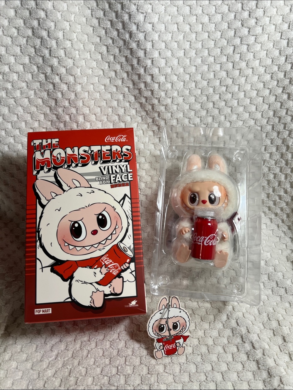 Pop Mart Coca-Cola The Monsters Vinyl Face Plush Pendant - HAPPY FACTOR
